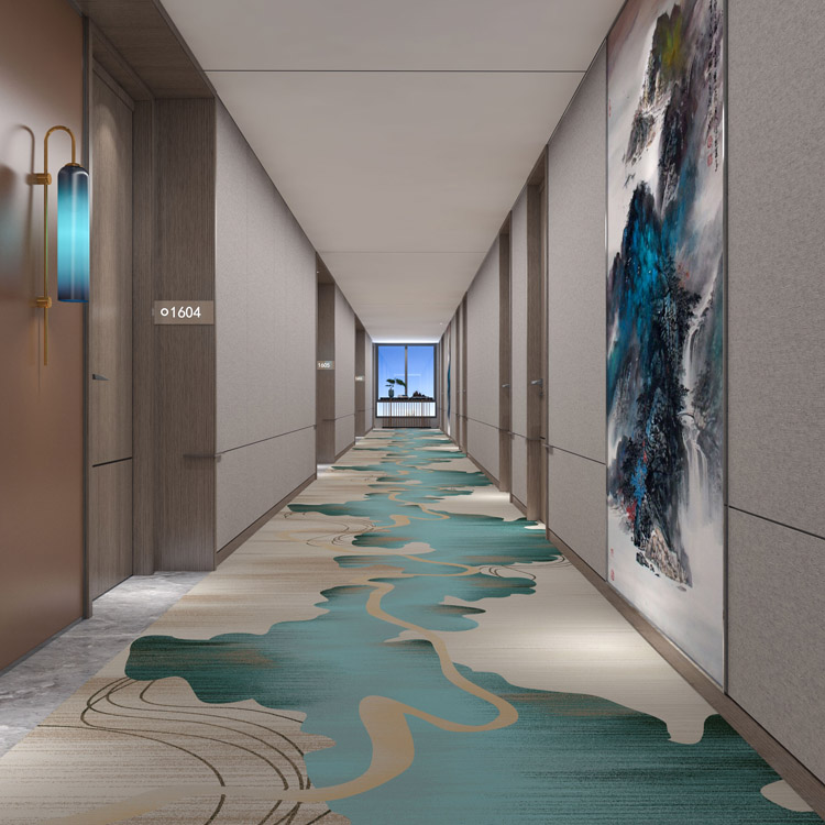 Customize High-quality Hotel Corridor Patterned Printed Carpets
