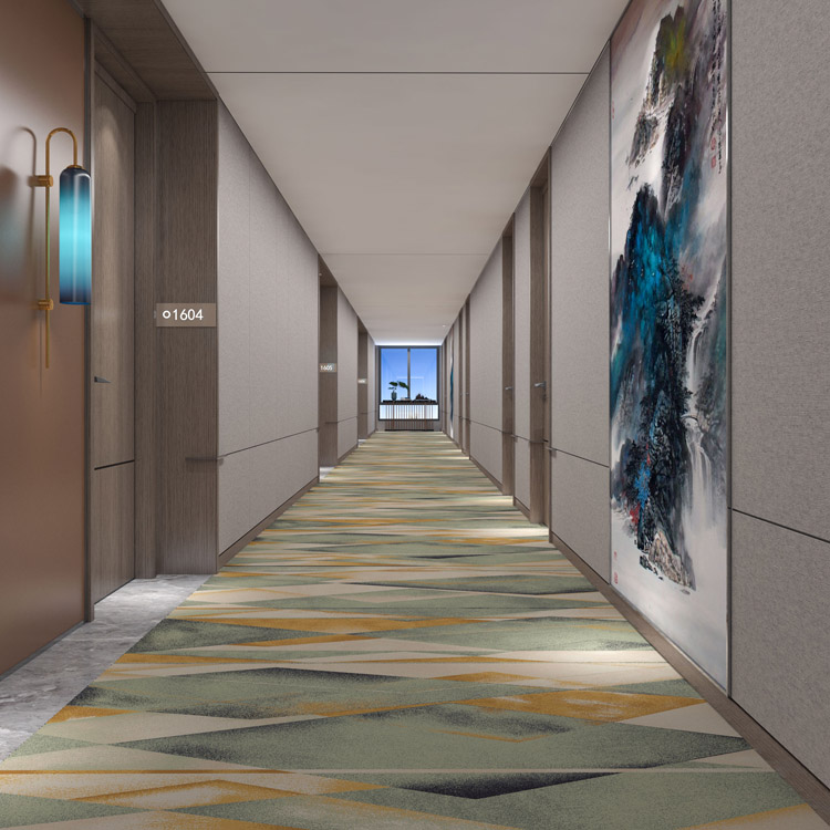 Customize High-quality Hotel Corridor Patterned Printed Carpets
