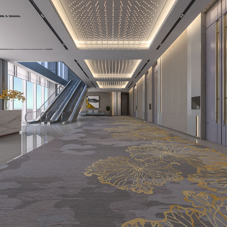 Custom Commercial Printed Carpet Hotel Aisle Carpet