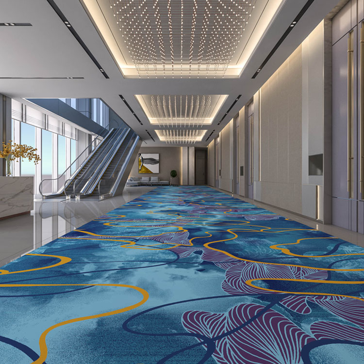 Custom Commercial Printed Carpet Hotel Aisle Carpet
