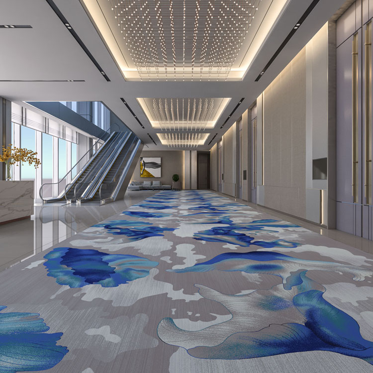 Custom Commercial Printed Carpet Hotel Aisle Carpet