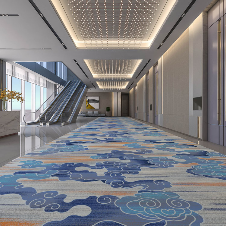 Custom Commercial Printed Carpet Hotel Aisle Carpet