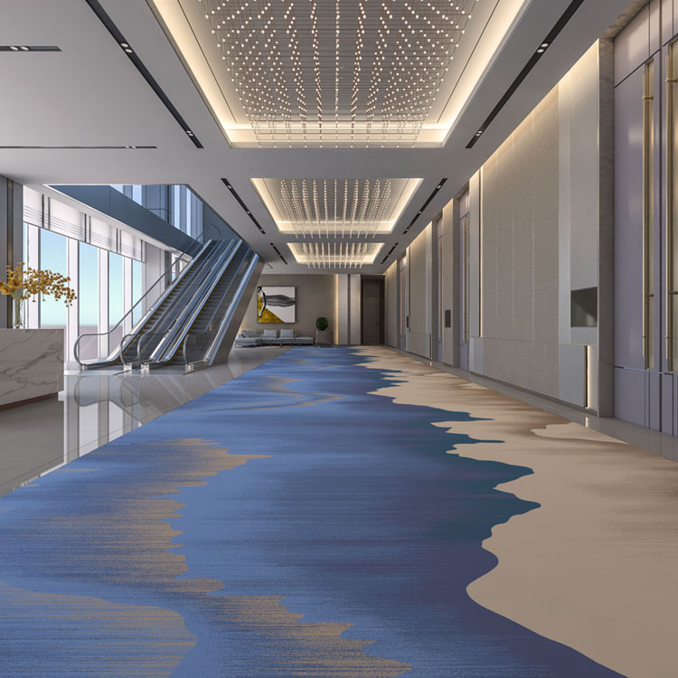 Custom Commercial Printed Carpet Hotel Aisle Carpet