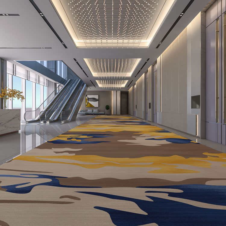 Custom Commercial Printed Carpet Hotel Aisle Carpet