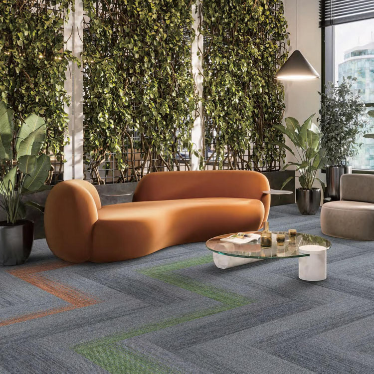 Office Flooring Carpet Tiles Nylon Loop Pile Carpet Tiles