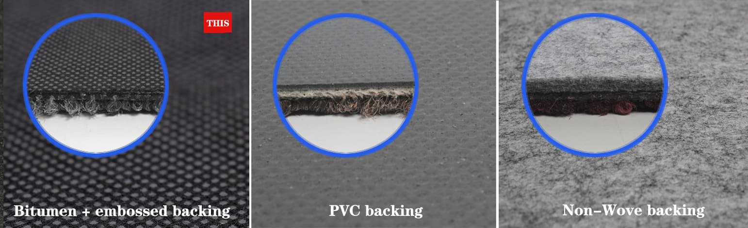 Bitumen backing