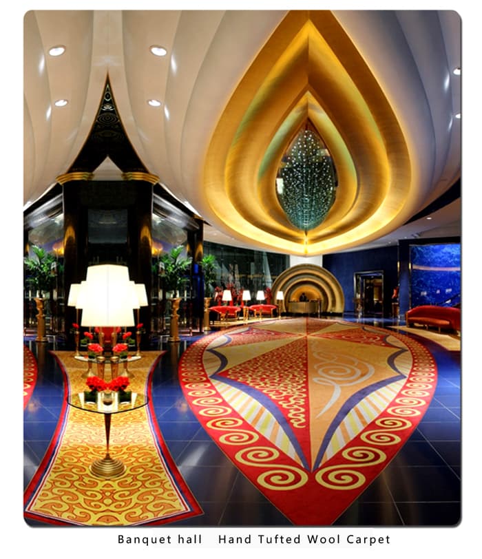 Banquet hall  Hand Tufted Wool Carpet