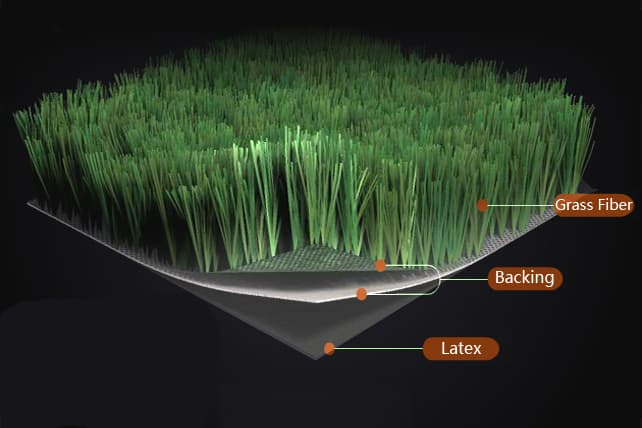 Structure of artificial lawn