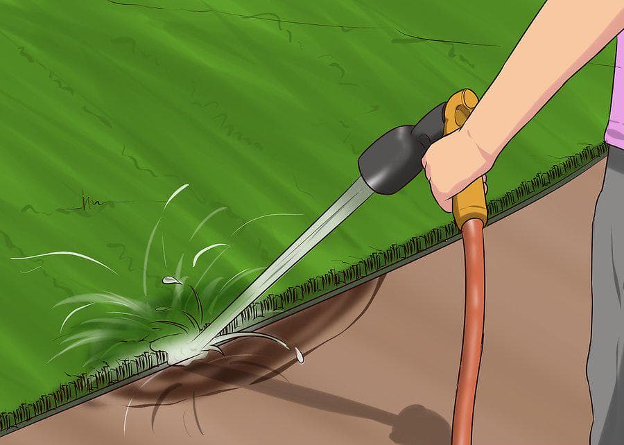 Cleaning artificial grass regularly 2 Cleaning artificial grass regularly 2