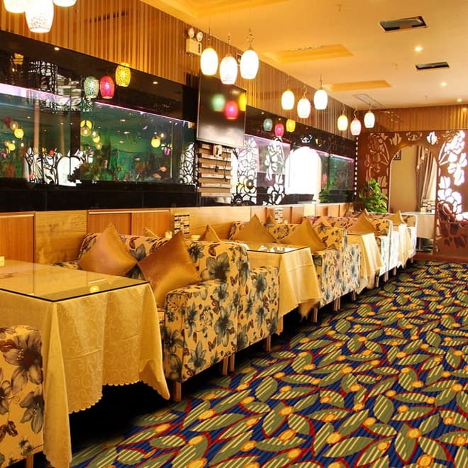 ZSY1539, nylon printed carpet, restaurant floor carpet