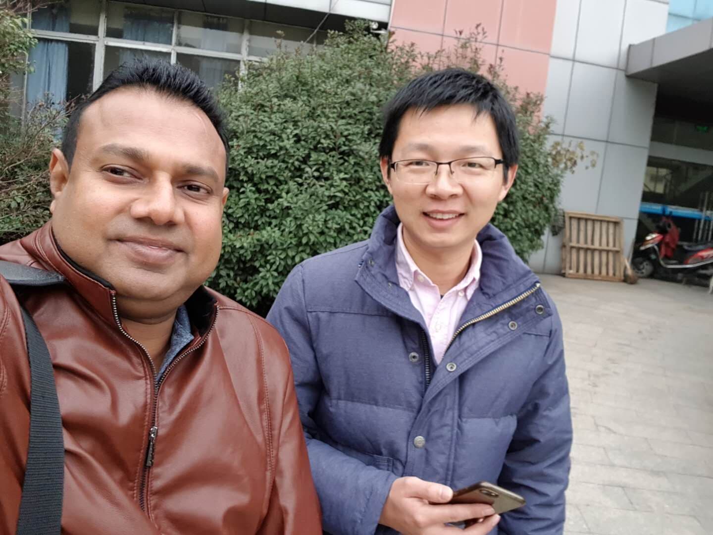 Thushara——a Sri Lankan customer visited our company