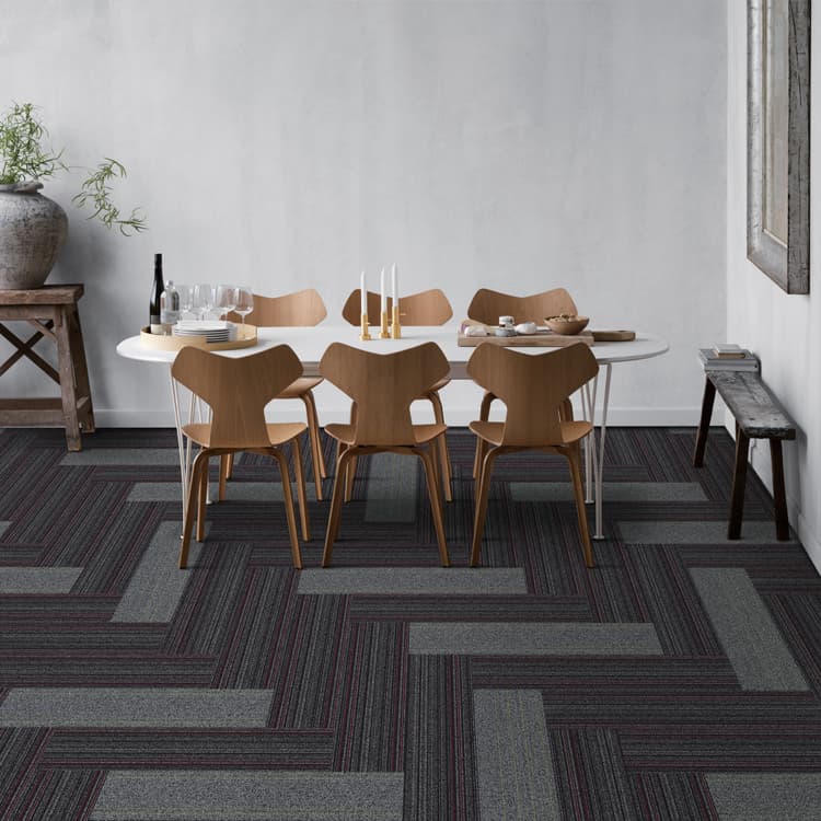 Cheap 100% PP Loop pile Eco-Friendly Carpet Tile suppliers