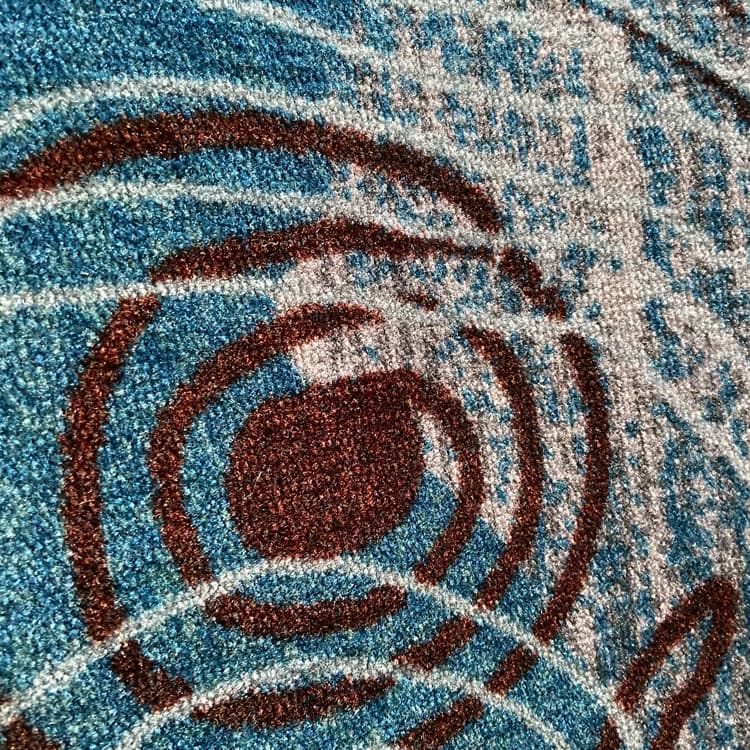Wall to wall fashion design luxury hotel printed carpet