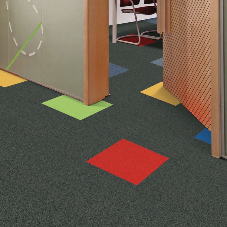 Eco-Friendly PP Plain Carpet Tiles 50X50