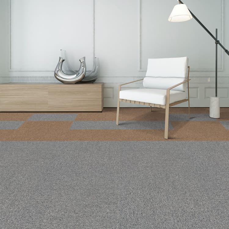 Eco-Friendly PP Plain Carpet Tiles 50X50