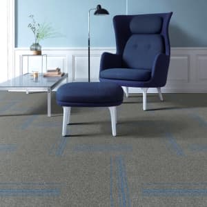 Bitumen Backing Low Pile Stripe Carpet Tiles