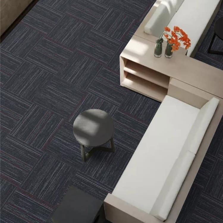 PVC Backing Loop Pile Jacquard Carpet Tiles