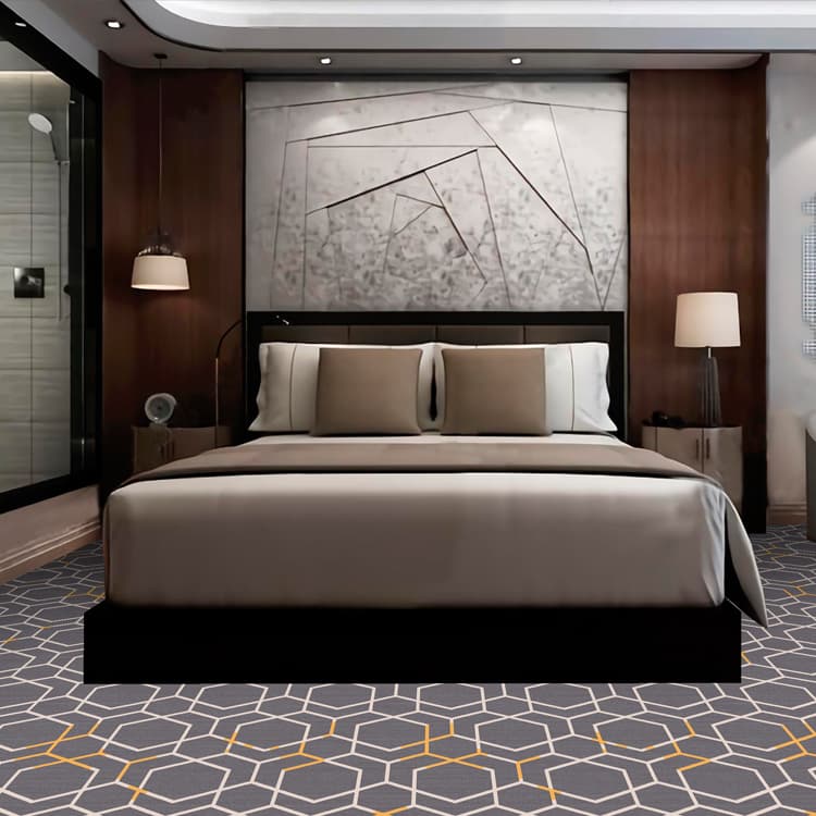  Wall To Wall Printed Hotel Corridor Carpet