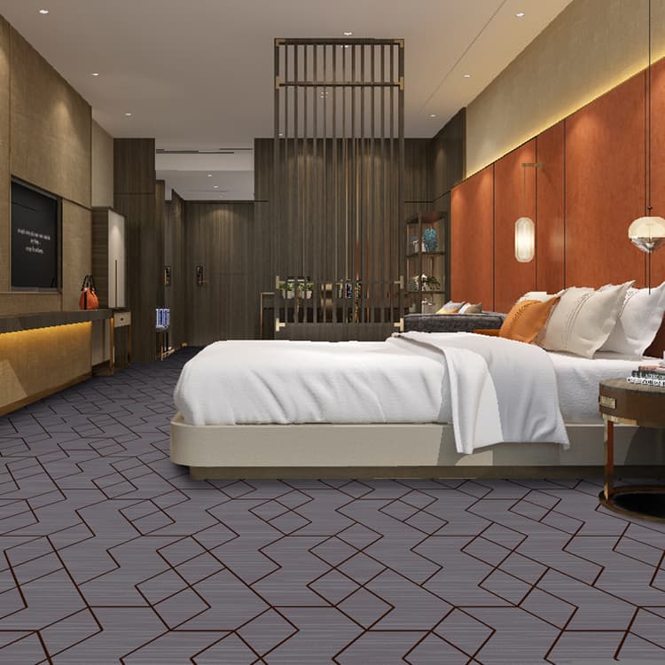 Hotel Public Area Corridor Broadloom Printed Carpet