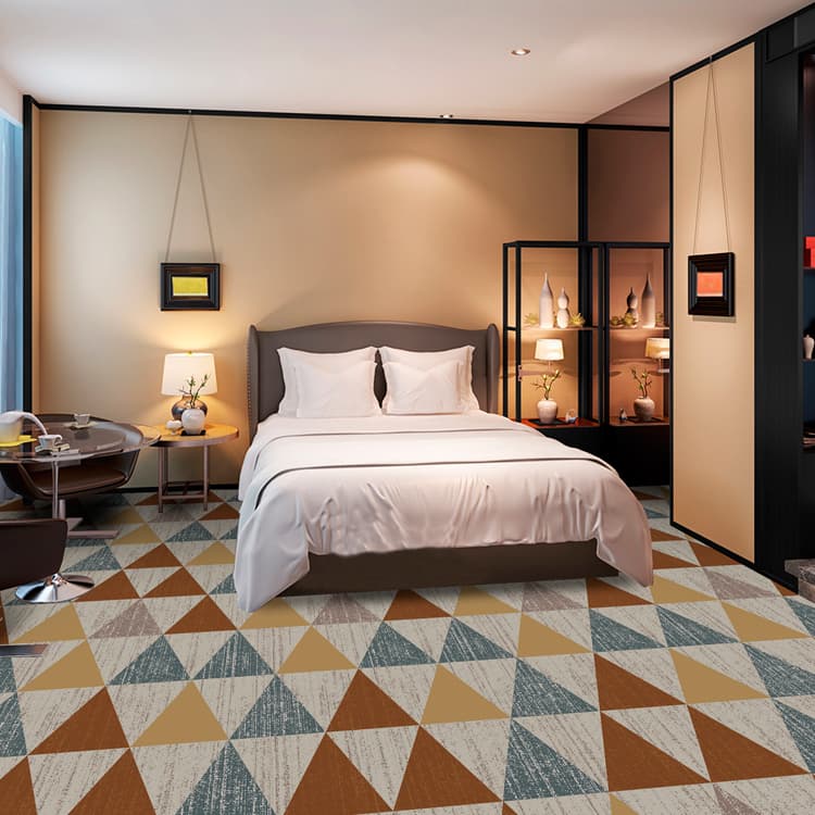 Fashion Wall To Wall Hotel Restaurant Floor Printed Carpet