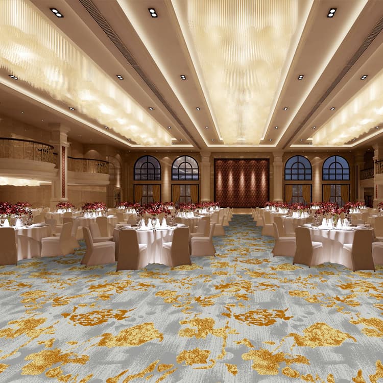 machine made broadloom hotel corridor carpet