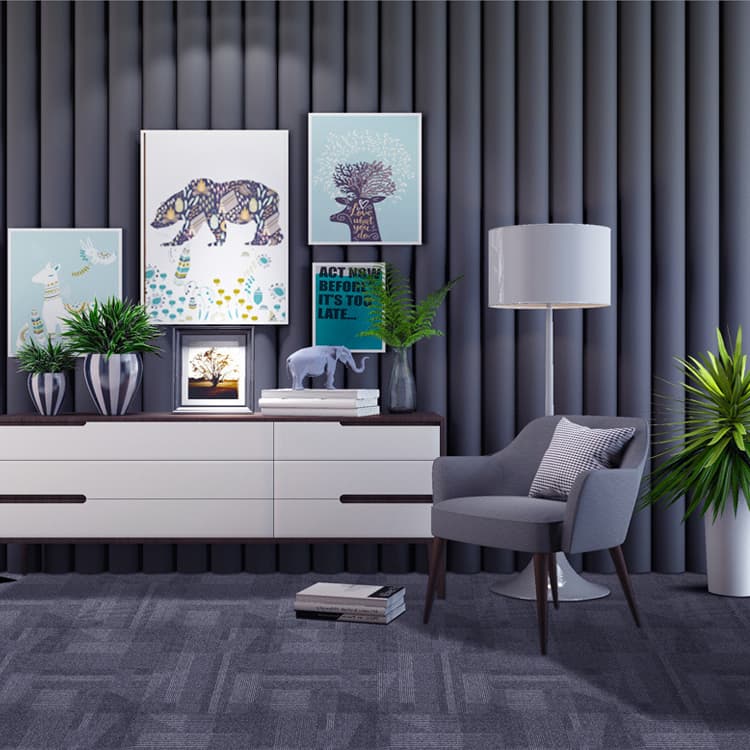 HD Digital Printing Loop Pile Carpet Tiles