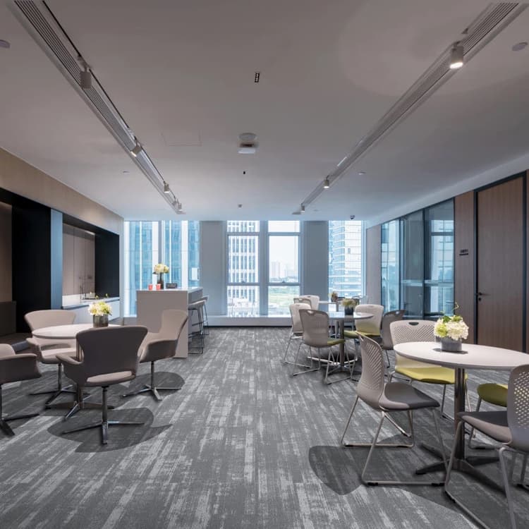 removable Printed Carpet Tiles 25x100 cm For Office Or Room Modular Carpet