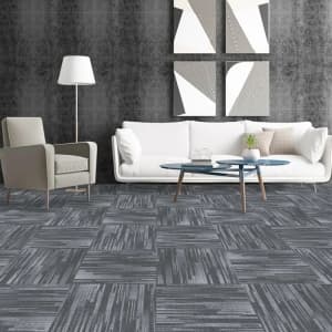  Loop Pile 50*50CM Office Flooring Printing Carpet Tiles For Office Use