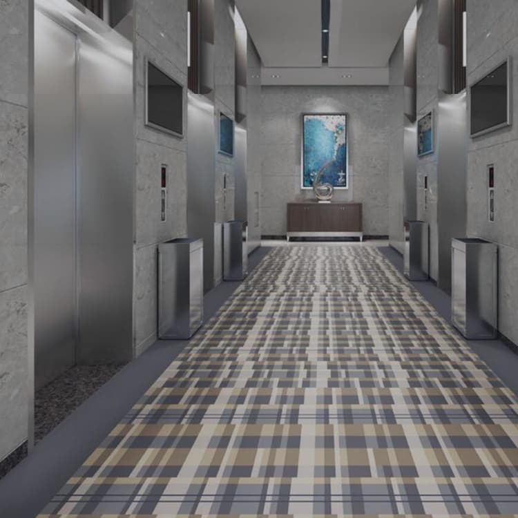 Machine Tufted Wool Hotel Corridor Axminster Carpet