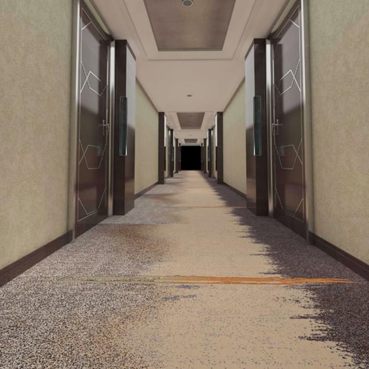 Machine Tufted Wool Hotel Corridor Axminster Carpet