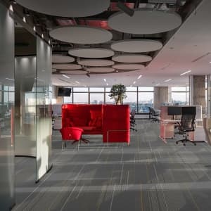 Loop Pile Printing 50*50 Office Floor Use Carpet Tiles