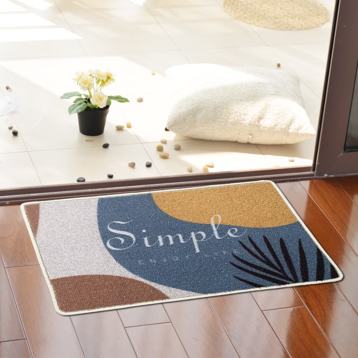 Loop Pile High Definition Printed Door Rug For Home