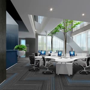 25*100 Loop Pile Carpet Tiles For Office Use