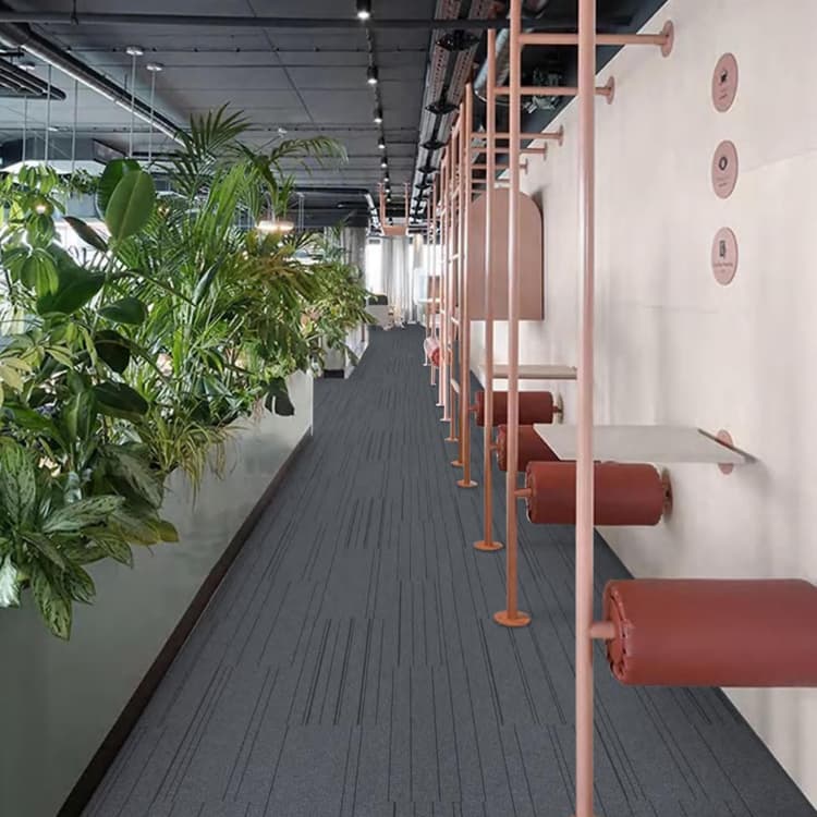 PP Plain Level Loop 25*100 cm Carpet Tiles