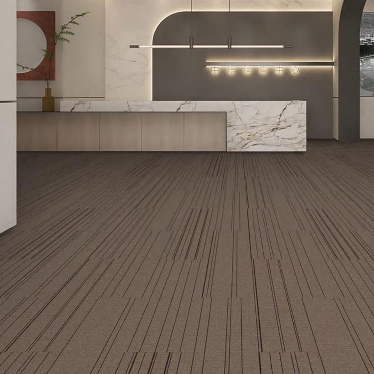 PP Plain Level Loop 25*100 cm Carpet Tiles