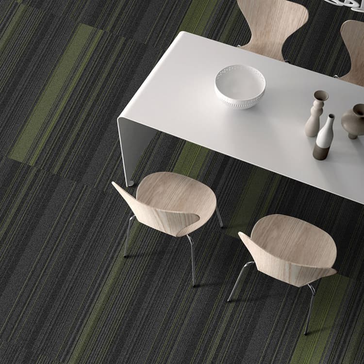 Tufted Loop Pile PVC Backing Soundproof Carpet Tiles