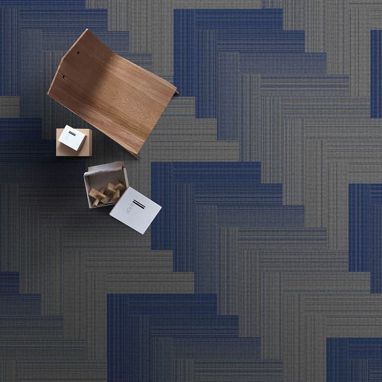 Loop Pile 25*100 cm Nylon Carpet Tiles For Office