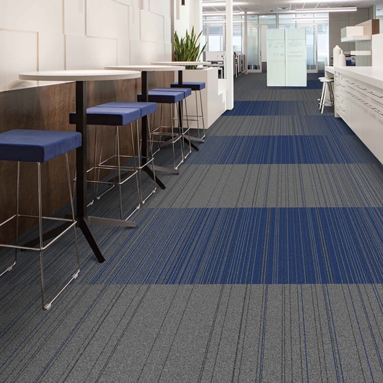 Loop Pile 25*100 cm Nylon Carpet Tiles For Office