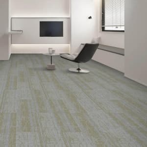 Nylon Loop Pile 25*100 cm Office Flooring Carpet Tiles