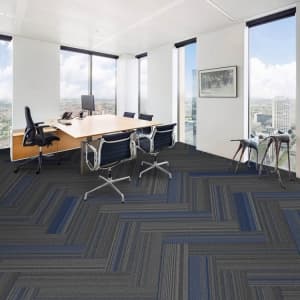 Tufted Loop Pile PVC Backing Soundproof Carpet Tiles