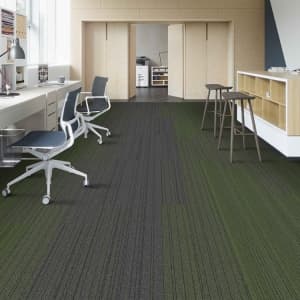 Loop Pile 25*100 cm Nylon Carpet Tiles For Office