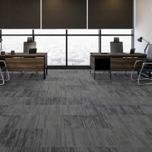 High Quality 50x50cm PVC Backing Carpet Tile In Office