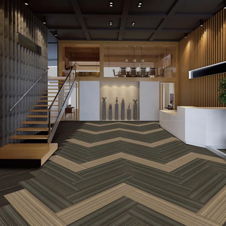 TB80 Loop Pile Floor Carpet Tiles For Office