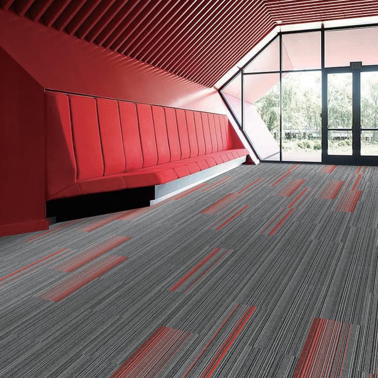Martini Commercial 25*100cm Office Floor China Carpet Tiles Exporter