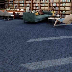 RaHe Tufted Striped Pattern Office Floor Carpet Tiles 50*50cm