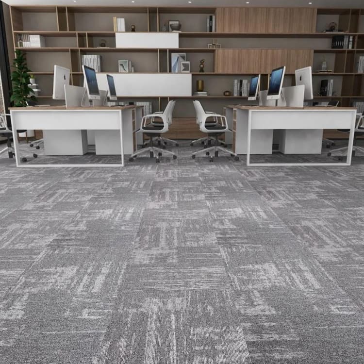 RuiXue Tufted Grey 50*50cm Use Office Floor Carpet Tiles