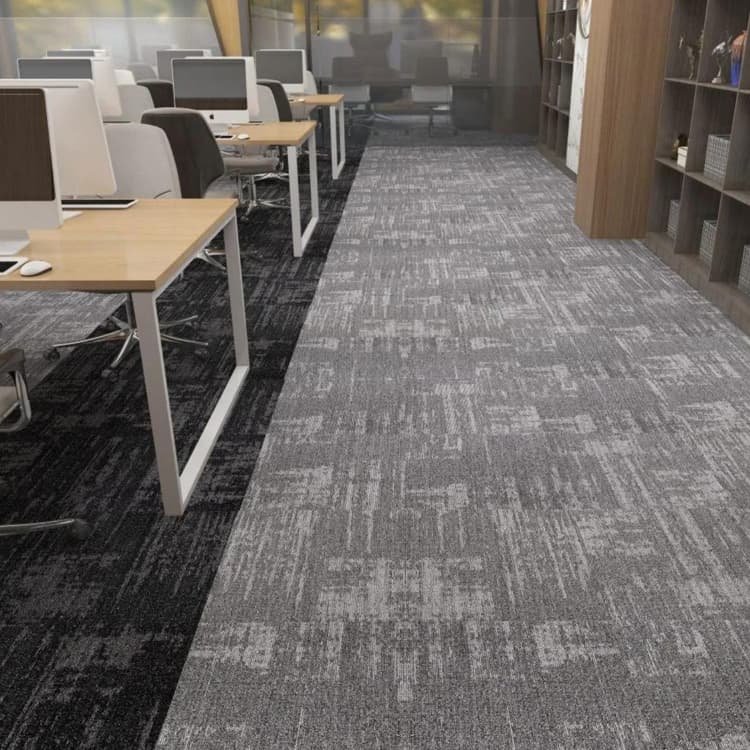 RuiXue Tufted Grey 50*50cm Use Office Floor Carpet Tiles