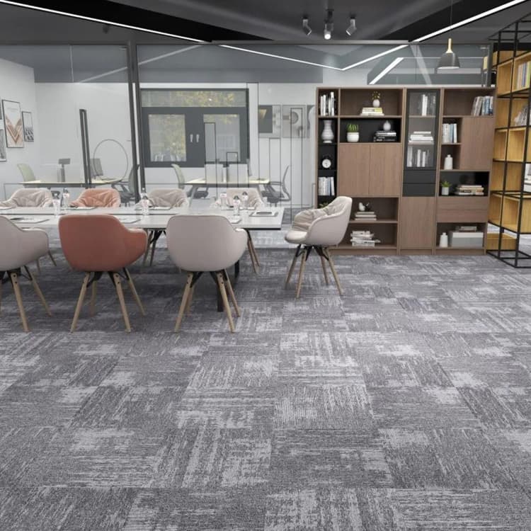 RuiXue Tufted Grey 50*50cm Use Office Floor Carpet Tiles