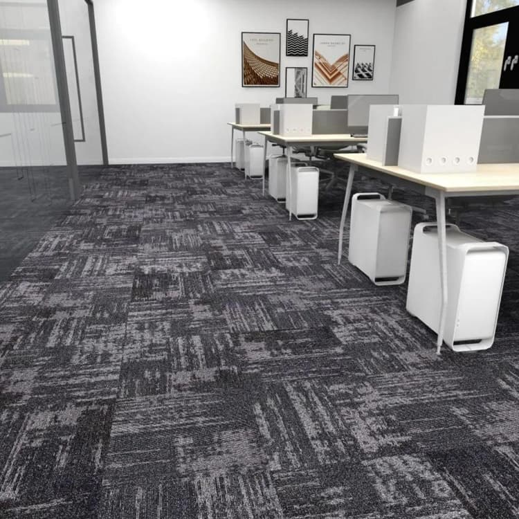 RuiXue Tufted Grey 50*50cm Use Office Floor Carpet Tiles