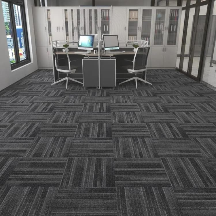 YunTian Machine Made Plain 50*50cm Carpet Tiles For Office Floor